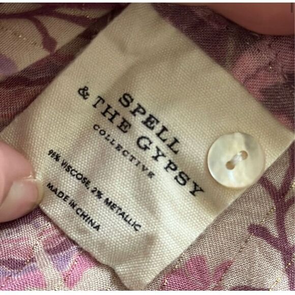 Spell & The Gypsy Collective Dahlia Playsuit Romper in Mulberry Purple – Size Sm - Picture 11 of 12